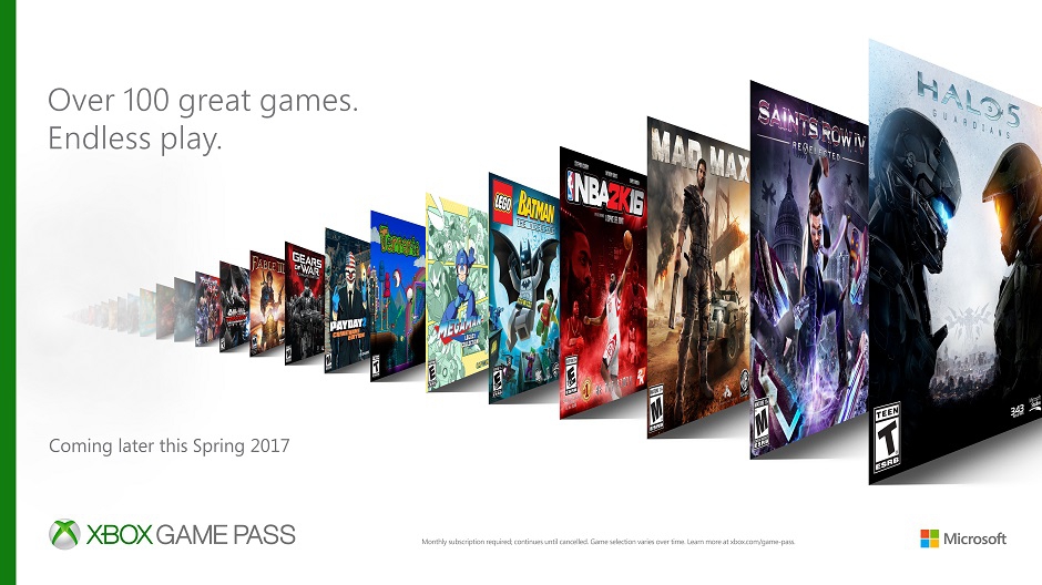 Microsoft Introduces “Xbox Game Pass” Subscription Service